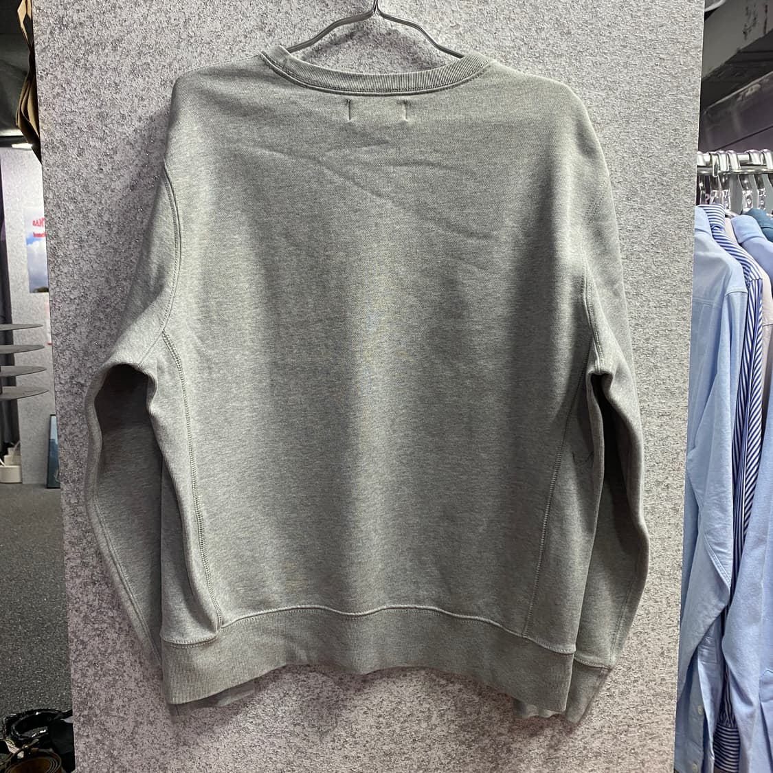 폴로 포니로고 크루넥 라운드 그레이 맨투맨 B3601 상품이미지5