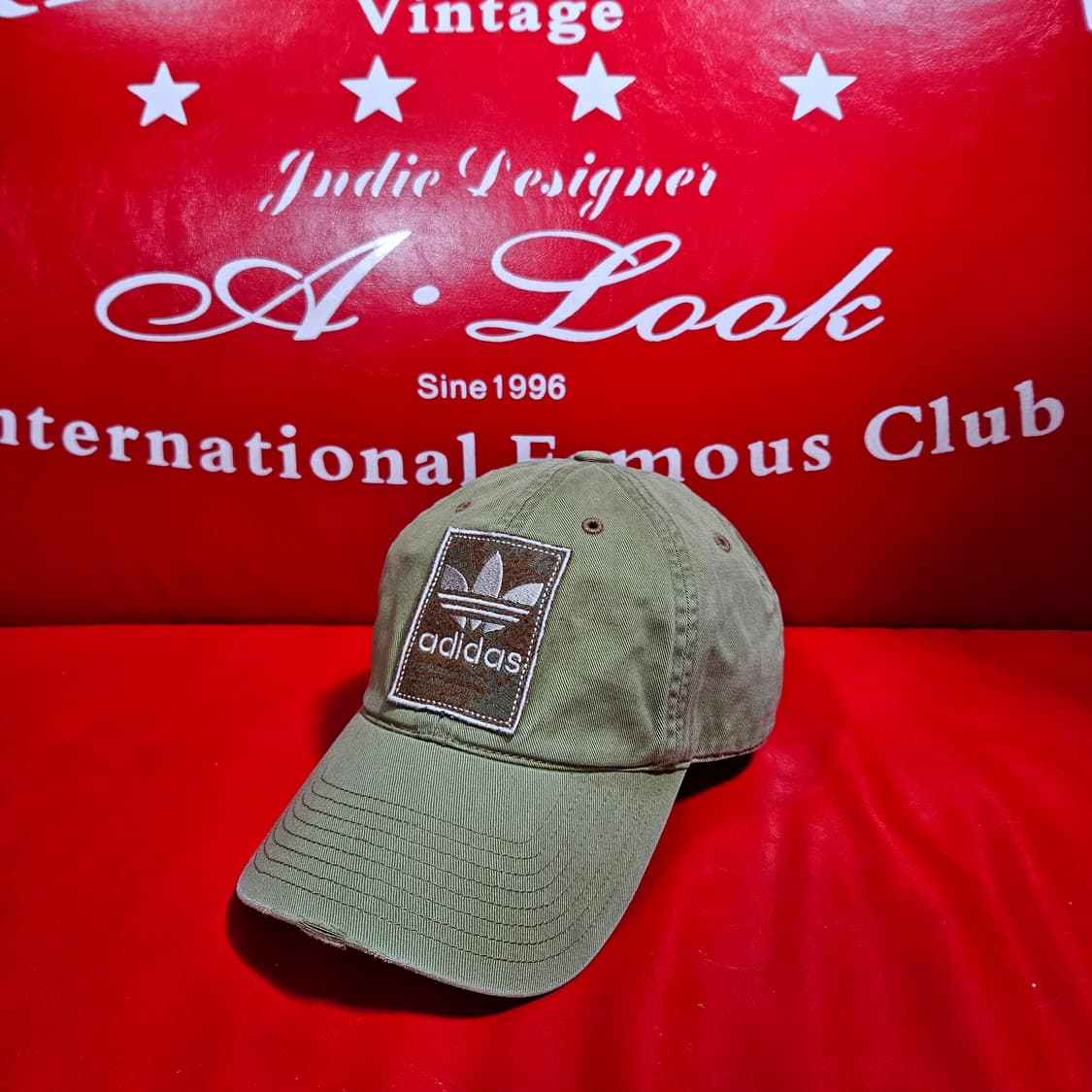 아디다스 오리지널 90's 빈티지 빅로고 패치드 볼캡 상품이미지1
