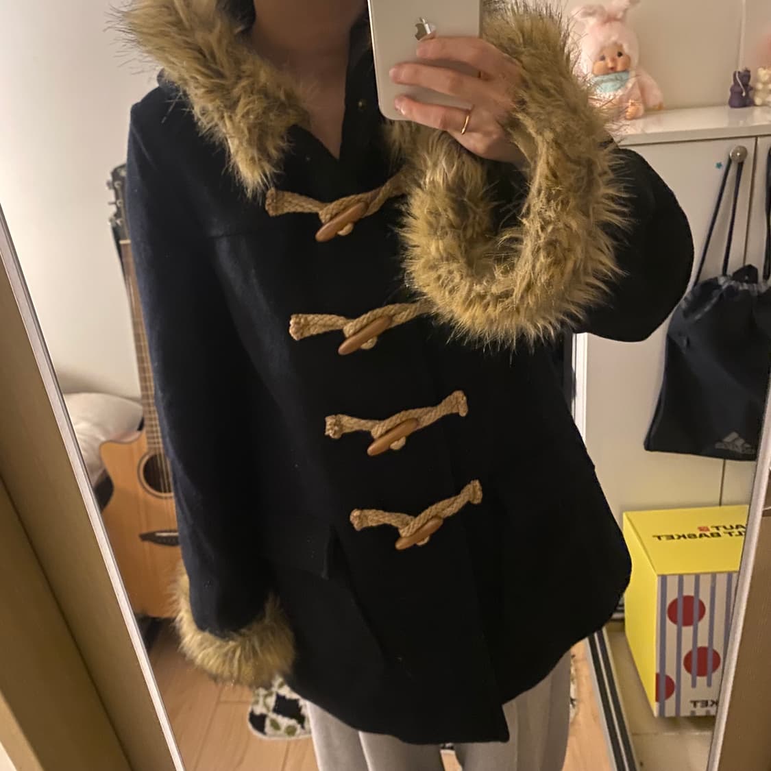 🖤 일본빈티지 퍼 떡볶이코트 🖤 (털 탈부착 가능) 상품이미지2