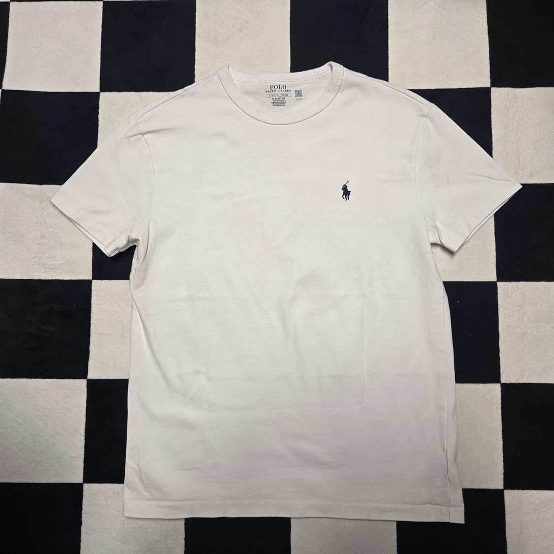 S 폴로랄프로렌 헤비웨이트 클래식 반팔 티셔츠 화이트 상품이미지1