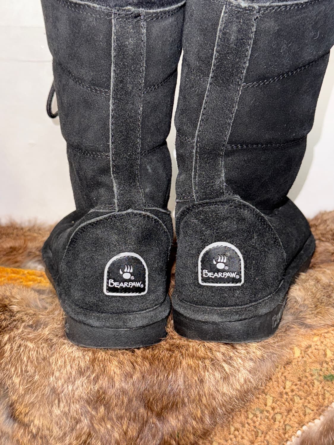 Bearpaw black karen laceup boots 상품이미지5
