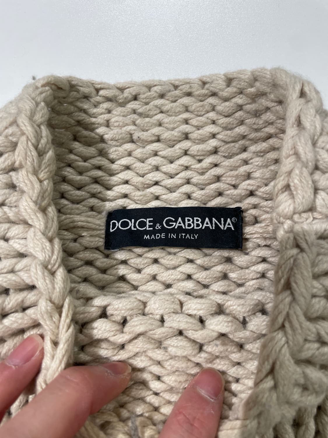 돌체 앤 가바나 모크넥 배색 스웨터 상품이미지7