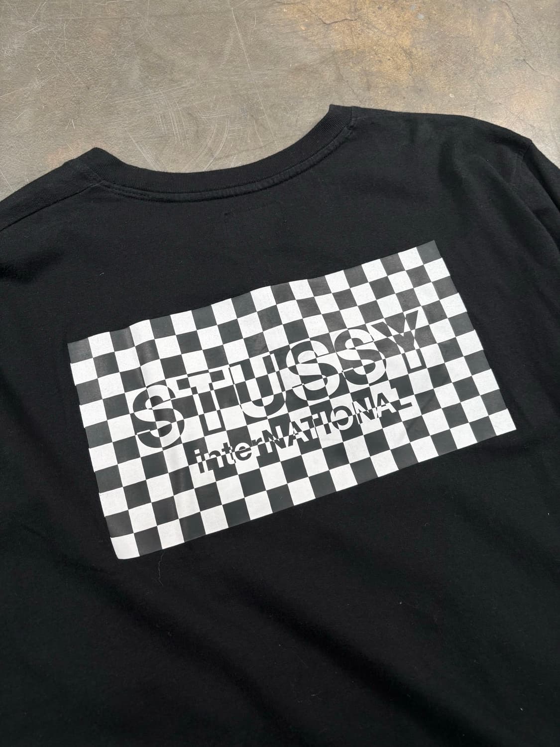 스투시 체커보드 롱 슬리브 티셔츠 상품이미지2