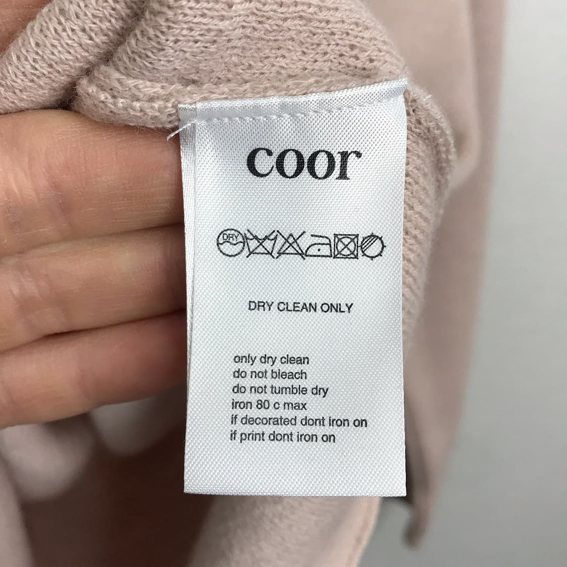 쿠어 coor 니트 핑크 남성XL 상품이미지5