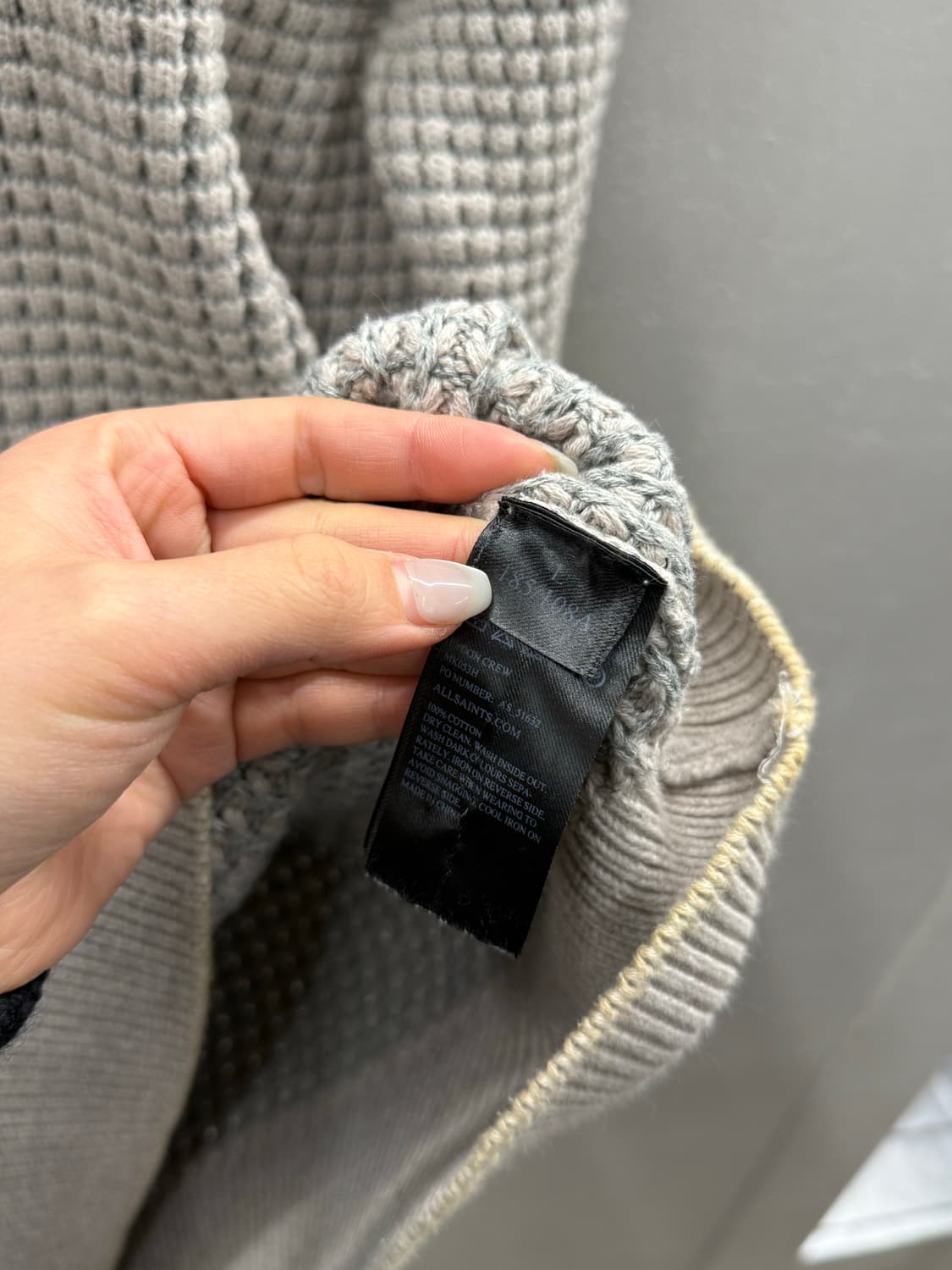 All Saints 미국빈티지 올세인츠 와플 니트 L 상품이미지5