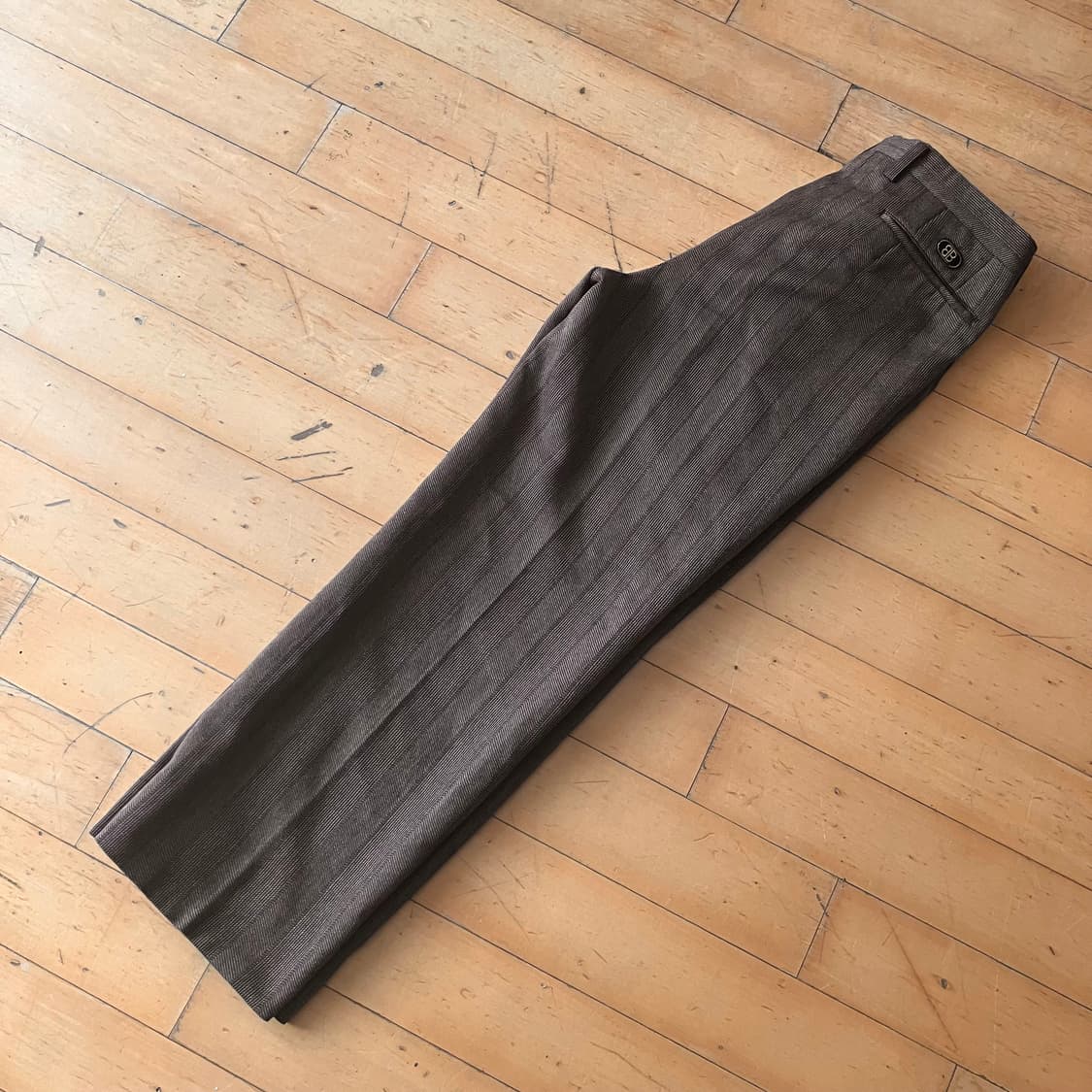 BALENCIAGA 빈티지 발렌시아가 90s 투턱 울 슬렉스 상품이미지4