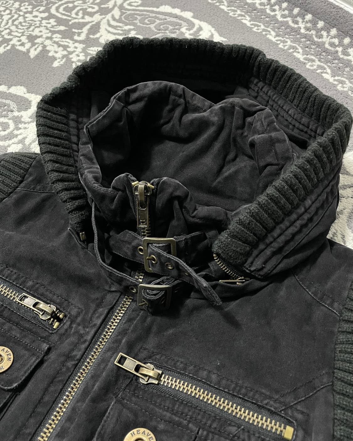 Heaven & Earth Military Hoodie Jacket 상품이미지2