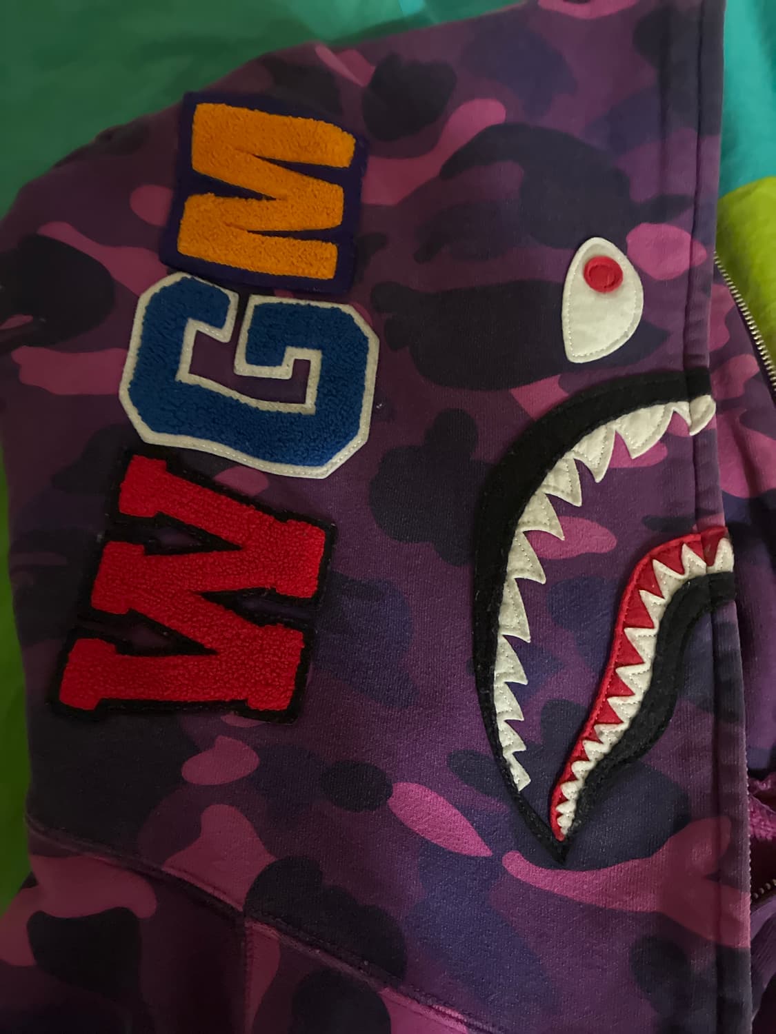 베이프 샤크후드 퍼플 상품이미지4