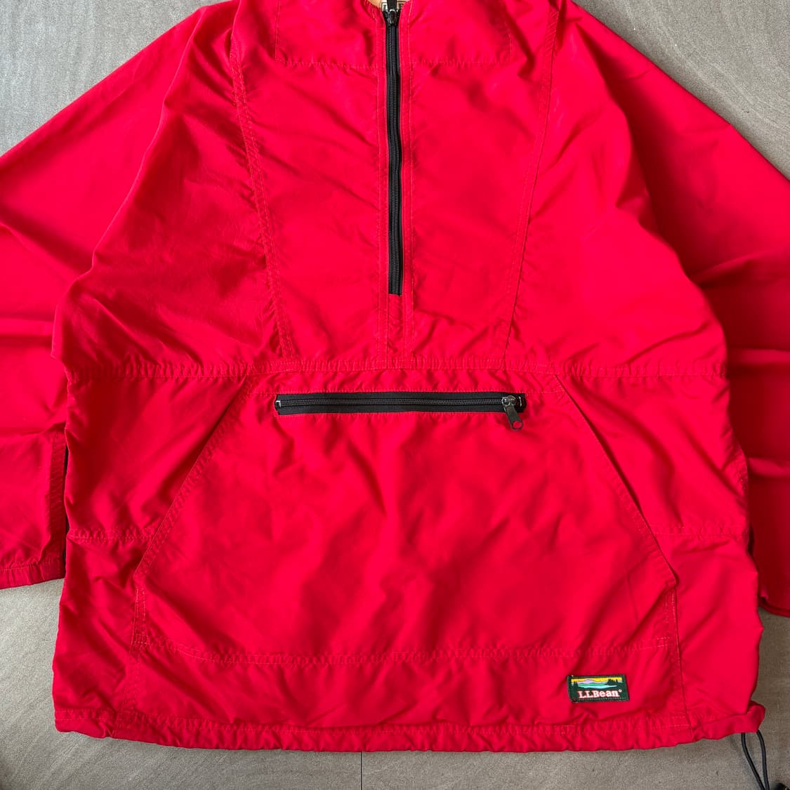 90s L.L.bean 90년대 미국 생산 엘엘빈 레드 아노락 바람막이  상품이미지4