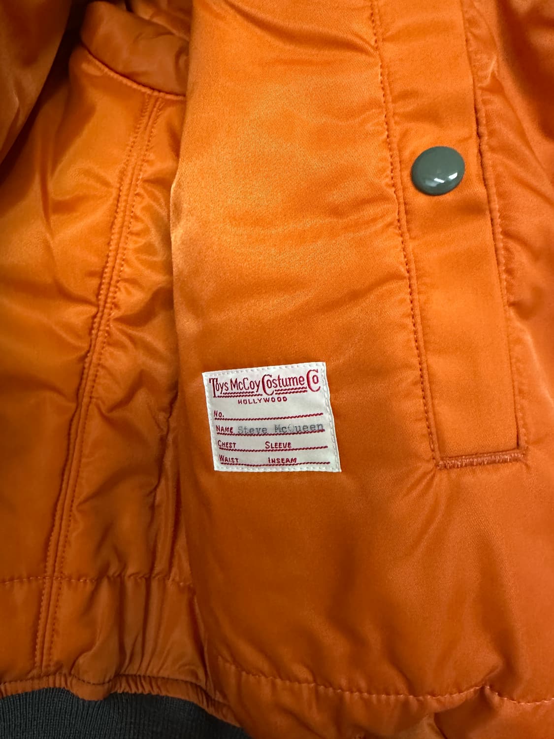 토이즈맥코이 MA-1 스티븐 맥퀸 XXL 판매합니다. 상품이미지2