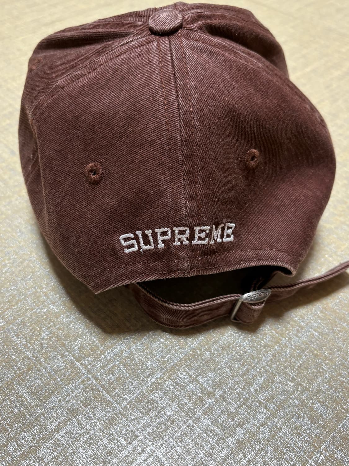 슈프림 S 로고 피그먼트 캡 브라운 상품이미지3
