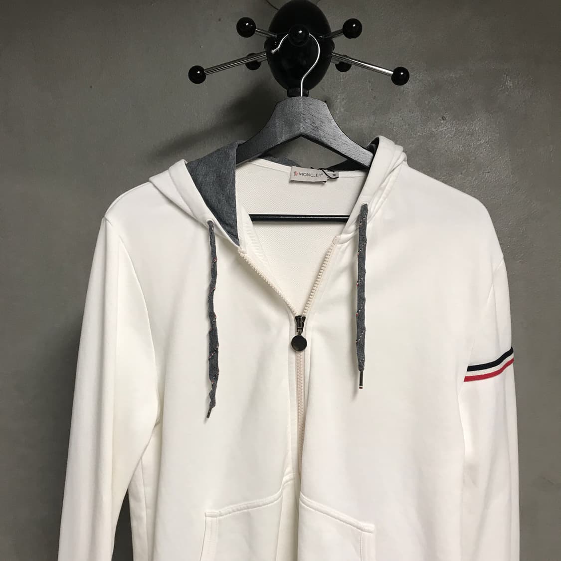 몽클레어 후드 집업 화이트 M 상품이미지2