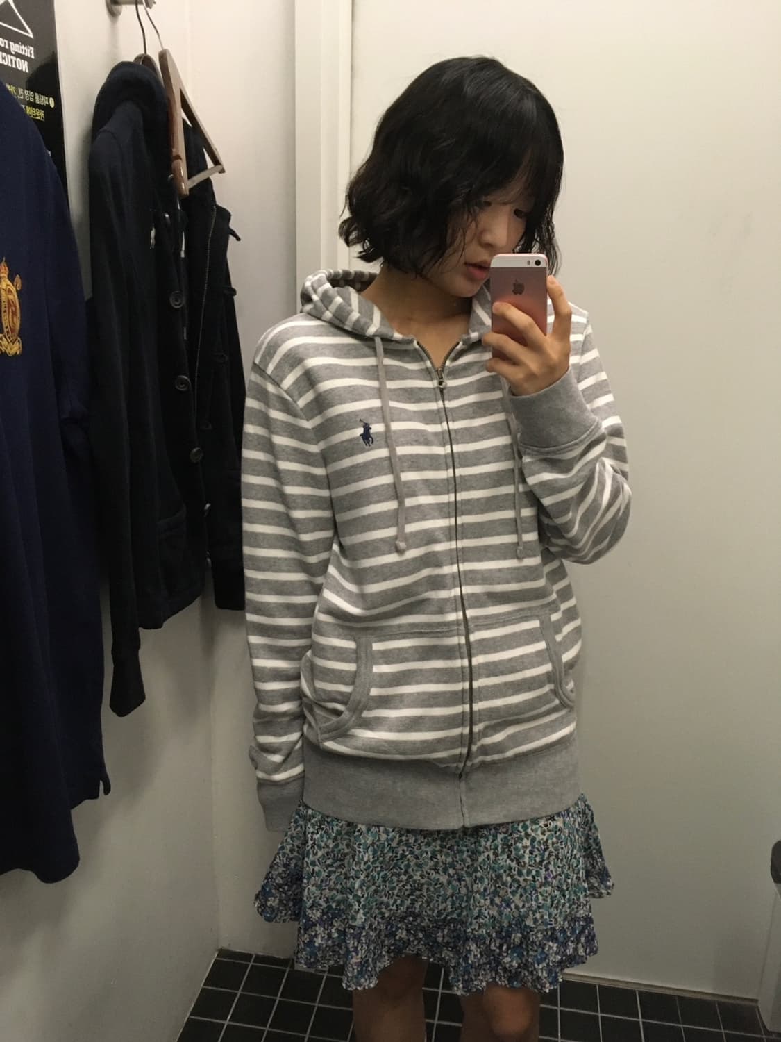 폴로 랄프로렌 스트라이프 후드집업 상품이미지1