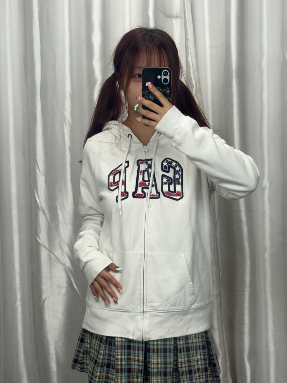 Gap embroidered hooded zip-up 상품이미지2