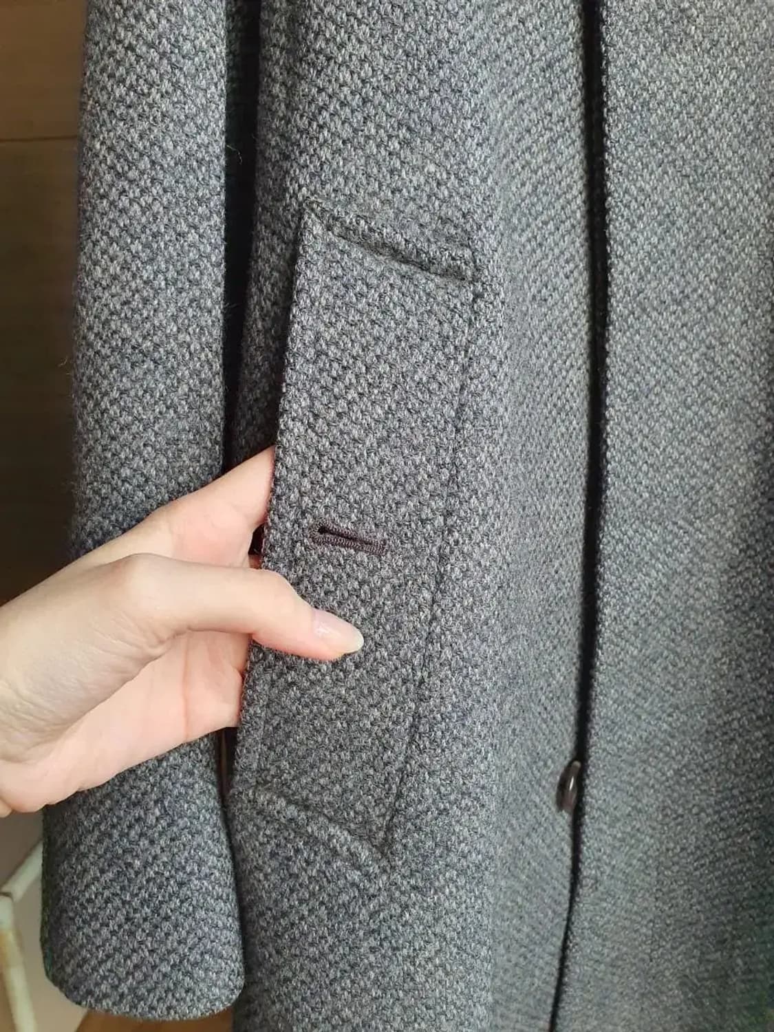 빈티지 버버리 아이리쉬 트위드 발마칸 코트 미품급 상품이미지6