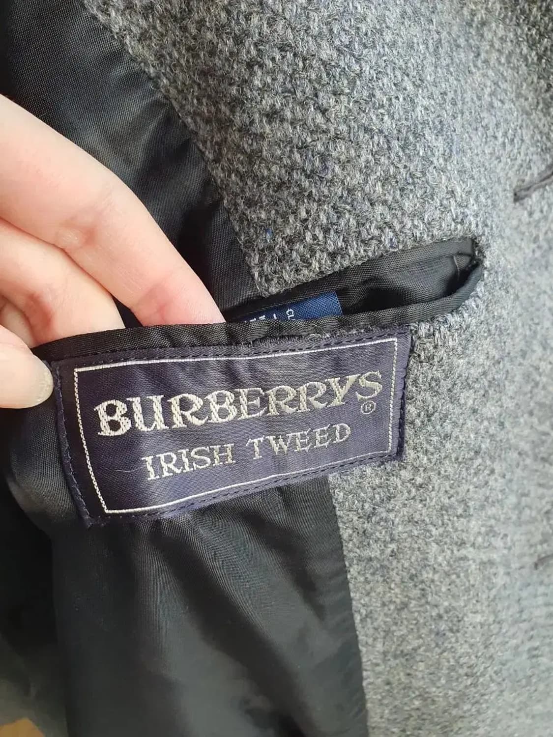 빈티지 버버리 아이리쉬 트위드 발마칸 코트 미품급 상품이미지8