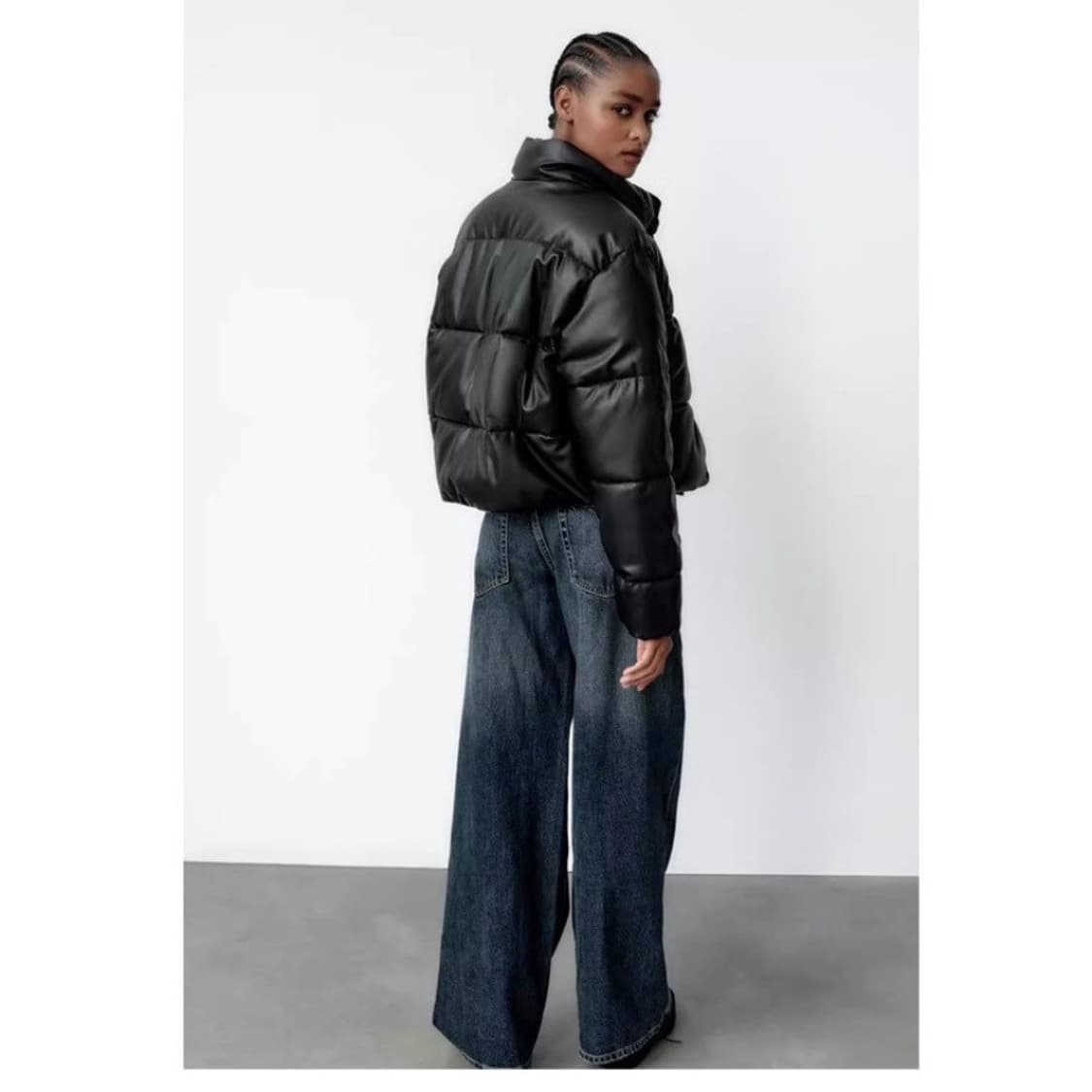 ZARA 자라 레더 패딩 상품이미지2