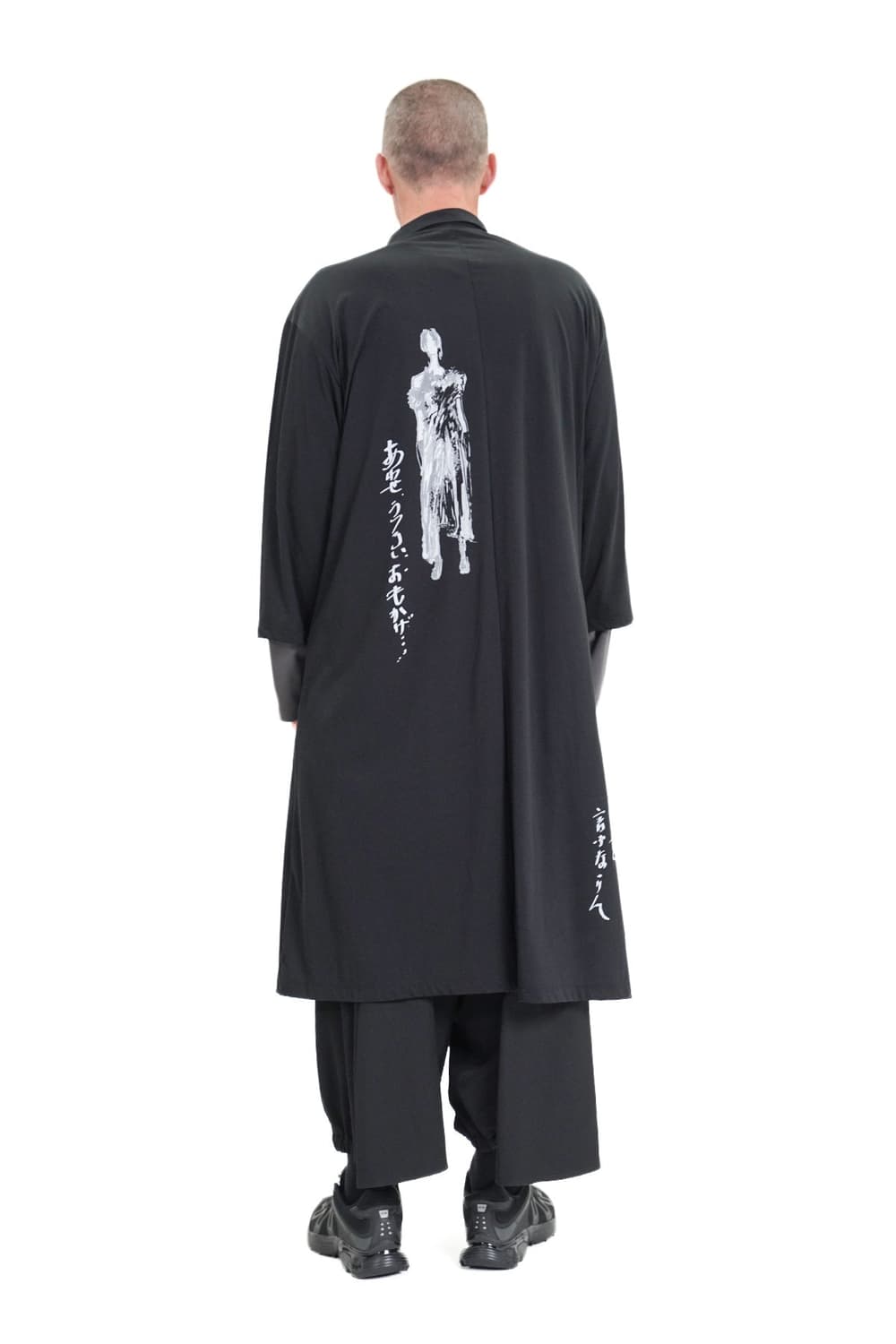 새상품 요지야마모토 스탠드 프린팅 롱 블라우스 2사이즈 상품이미지3