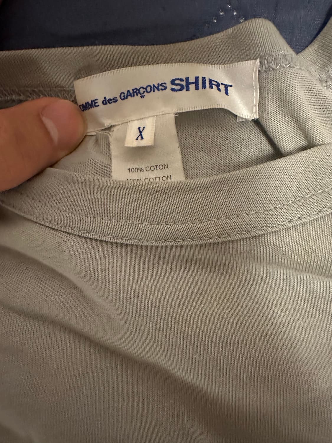 꼼데가르송 셔츠라인 반팔 상품이미지1