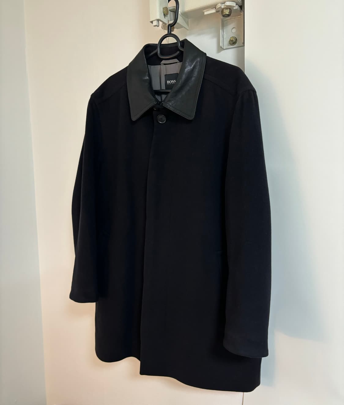 휴고 보스 레더 캐시미어 울 코트 상품이미지1