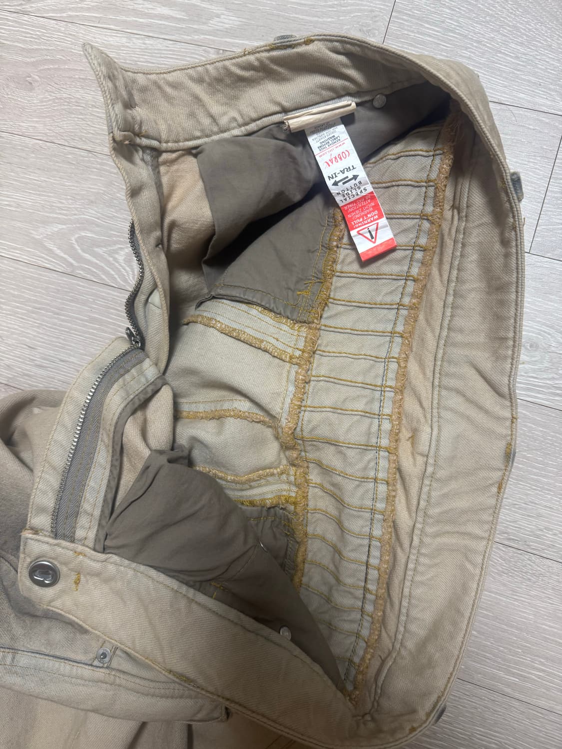 [S] 엑슬림 xlim ep6 06 트라우저 팬츠 샌드베이지 상품이미지3