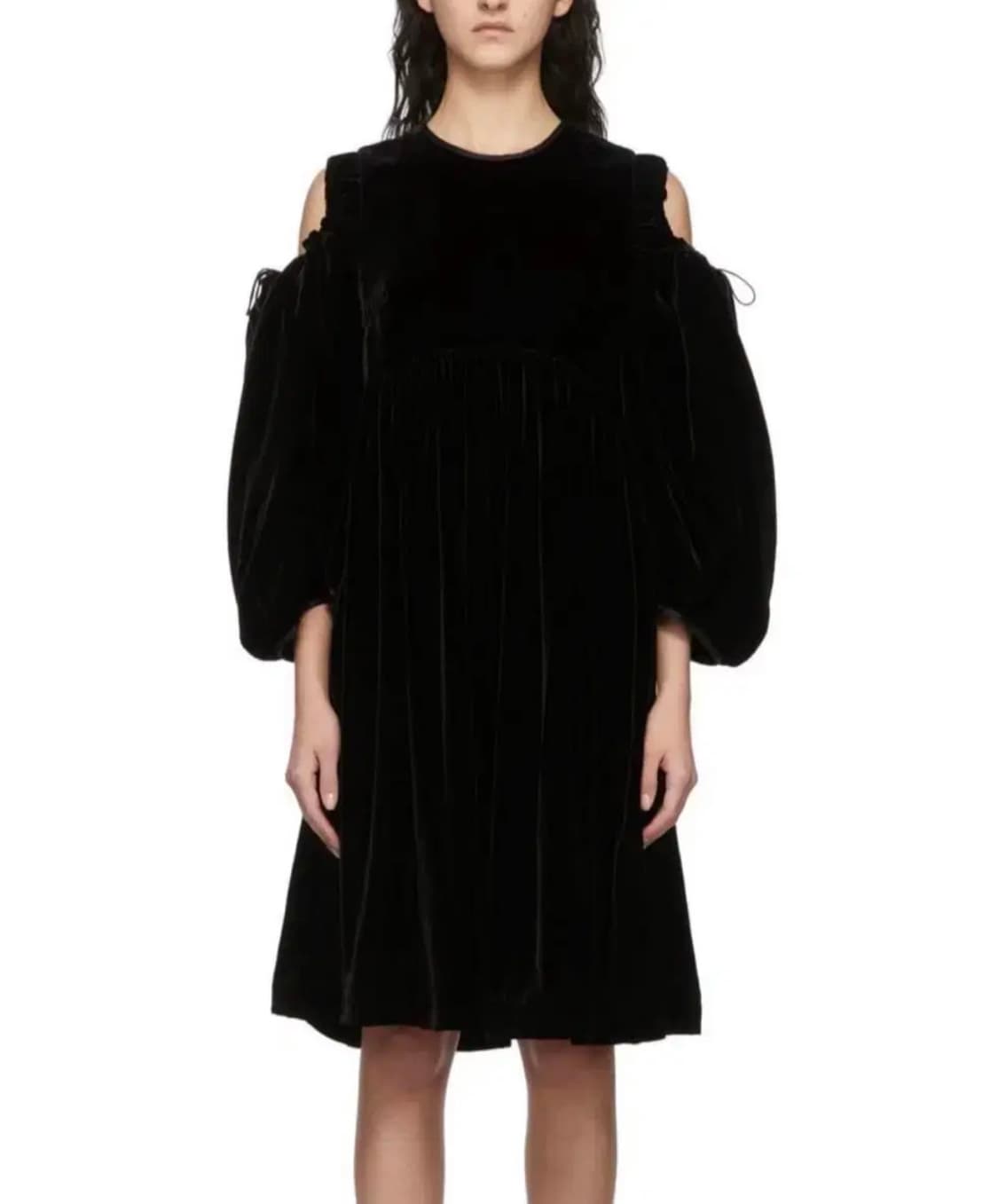 세실리아반센 벨벳 드레스 상품이미지1