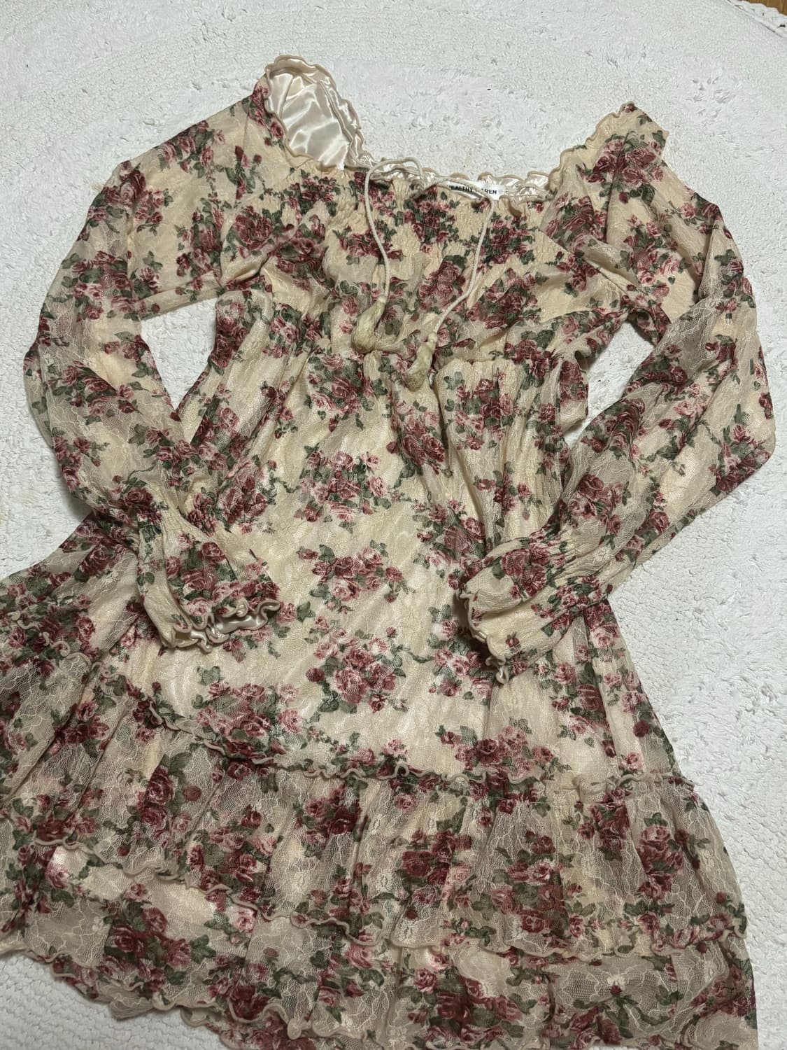 리즈리사깔 플로럴 원피스 히메갸루 상품이미지2