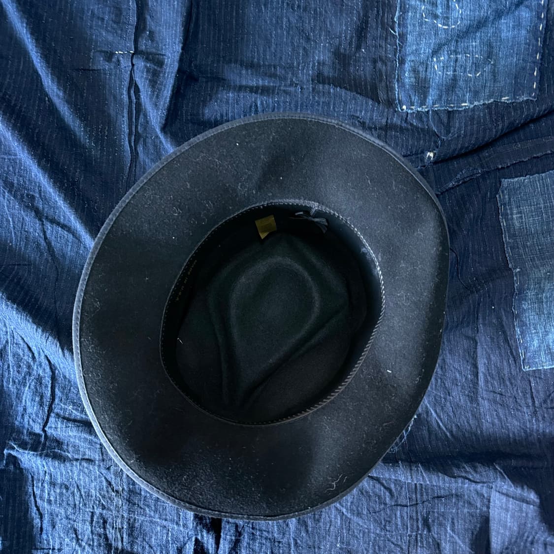 메이드인 USA 레더 터키석 스트랩 울 페도라 XL 상품이미지4