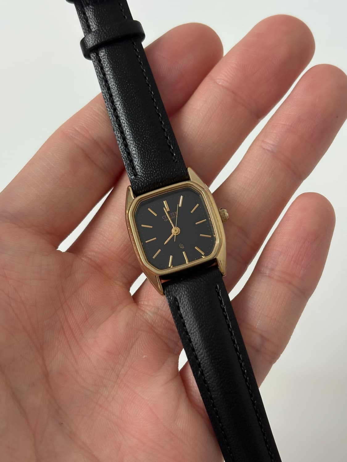 1980s CQ Black Dial Square Ladies Quartz 상품이미지1
