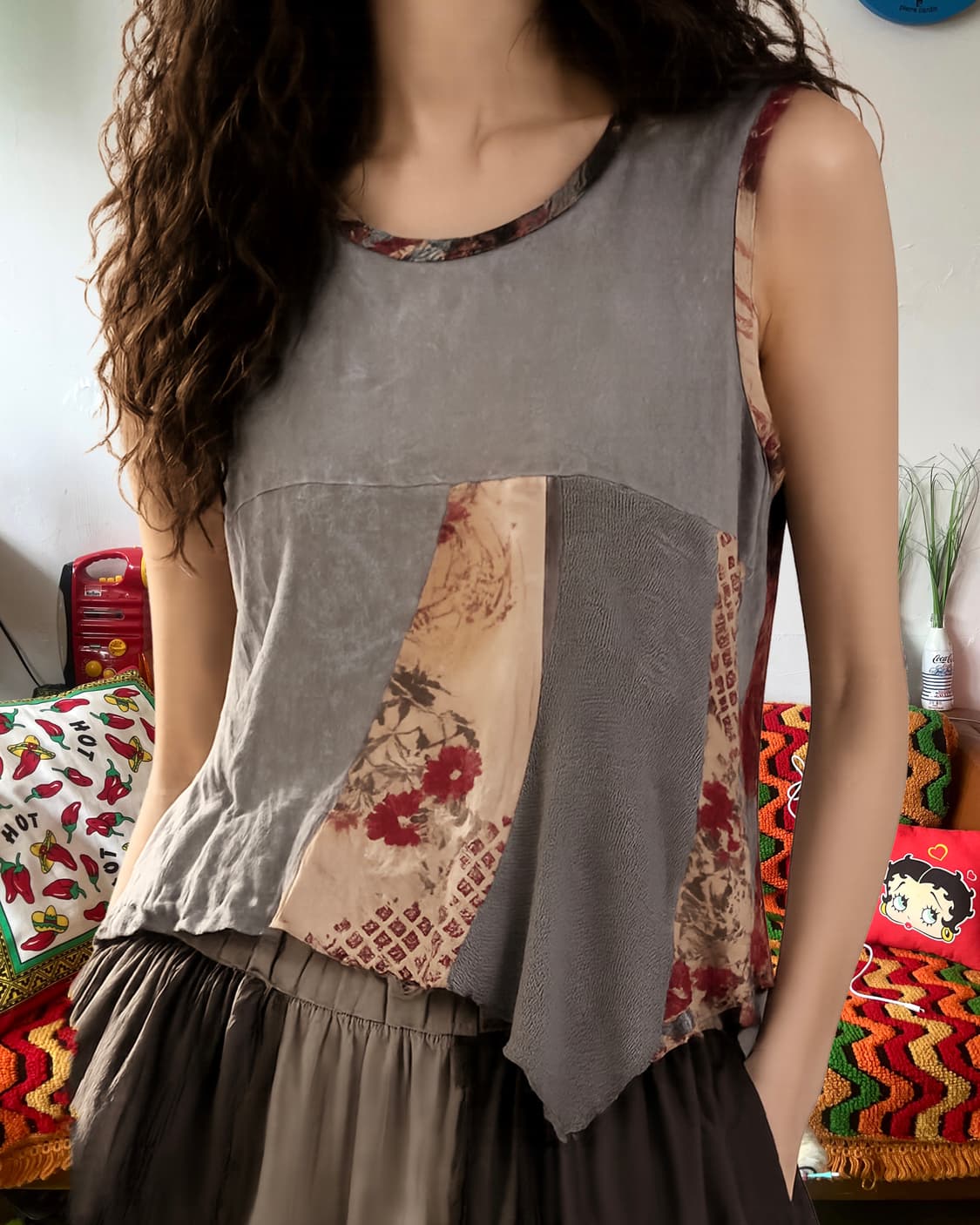 bon bonanza Unbalance Ethnic Sleeveless 상품이미지2