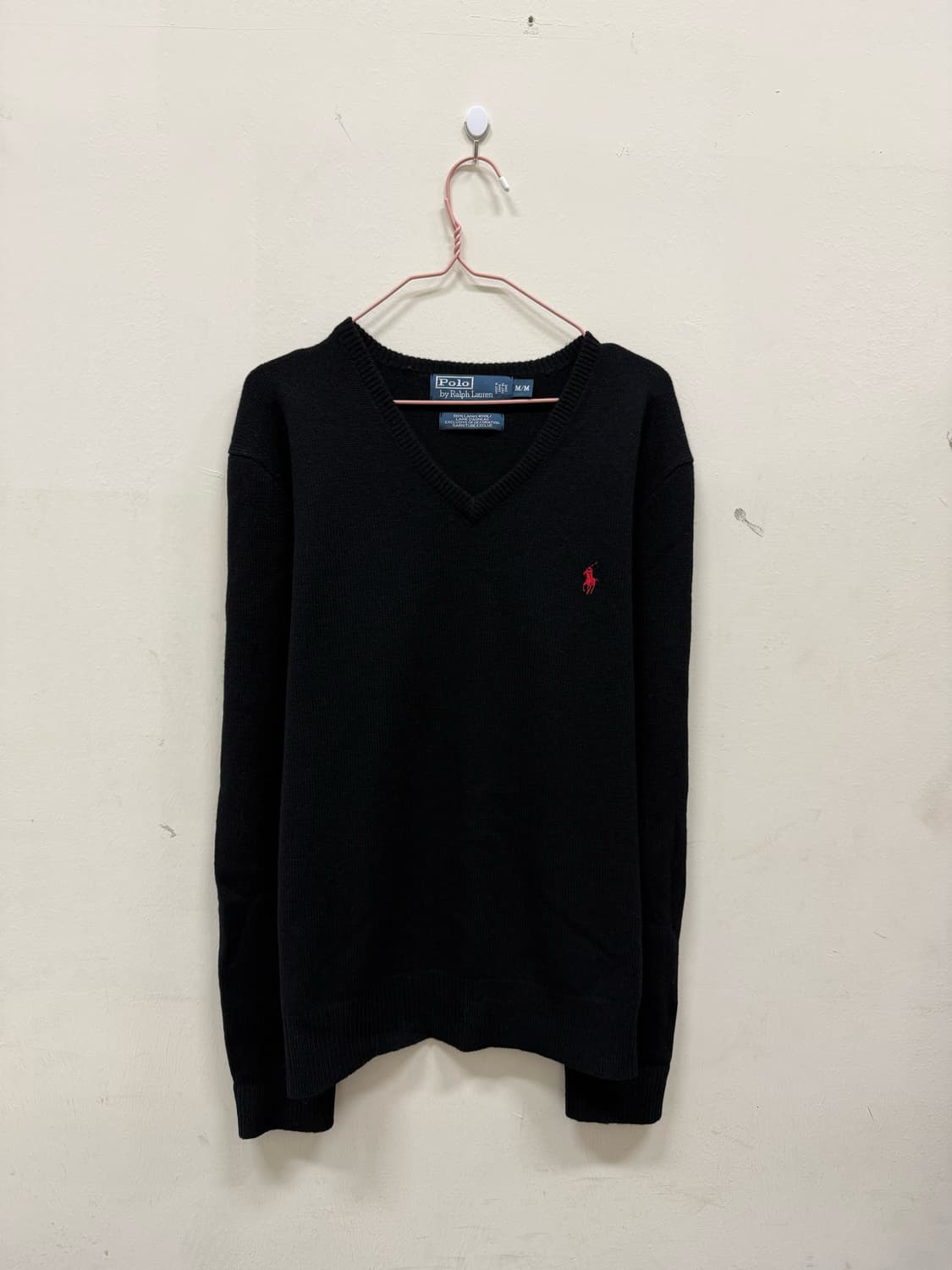 폴로랄프로렌 블랙 브이넥 니트 상품이미지1