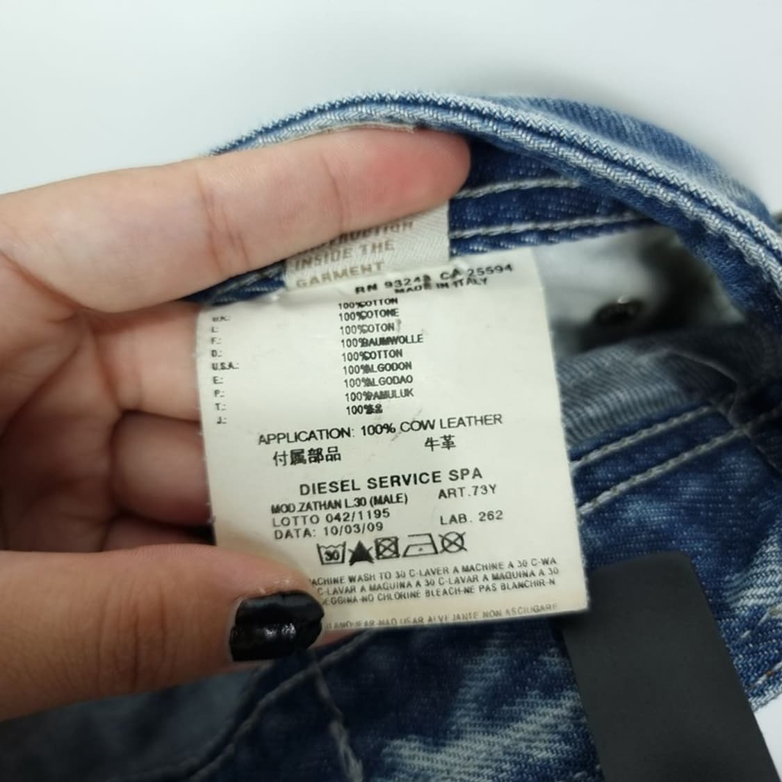 [디젤 ]자탄 빈티지 워시드 데님 팬츠 청바지 P00965 상품이미지9