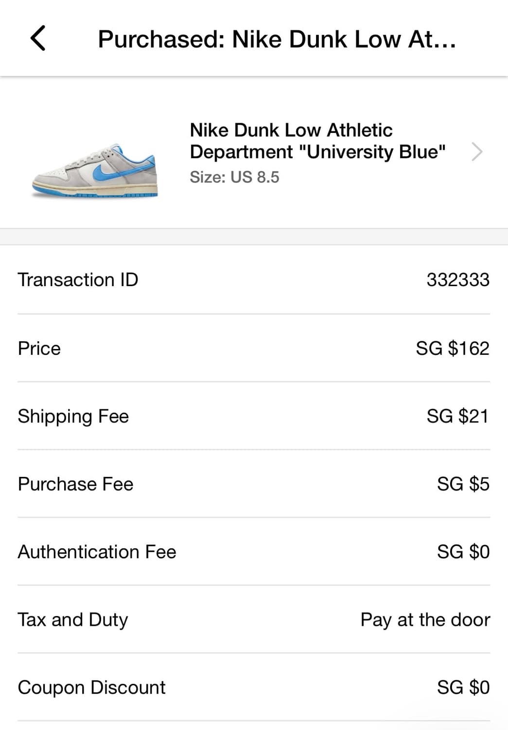 나이키 덩크로우 University Blue 상품이미지5