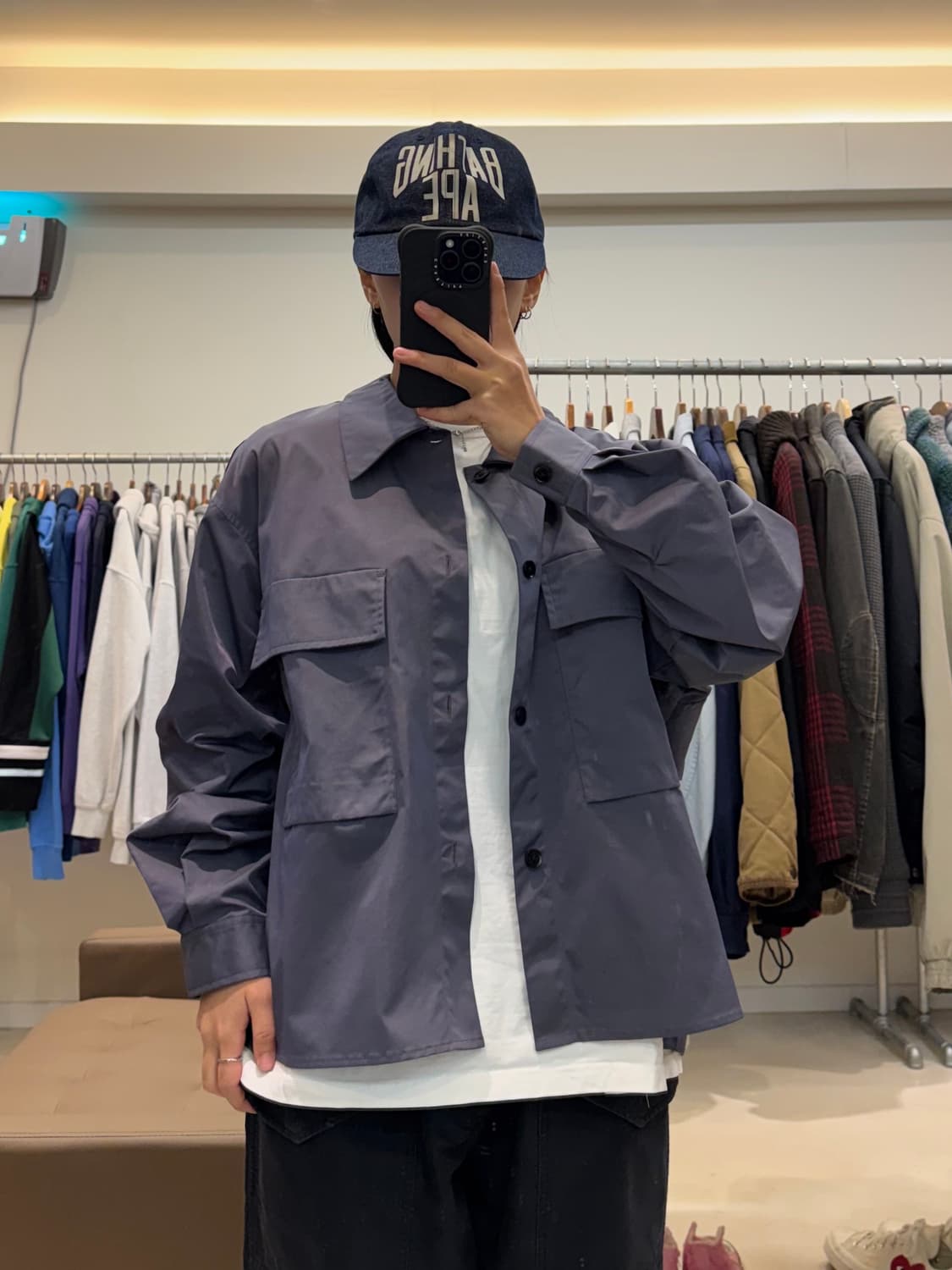 HARE 샤인 나일론 셔츠 상품이미지4