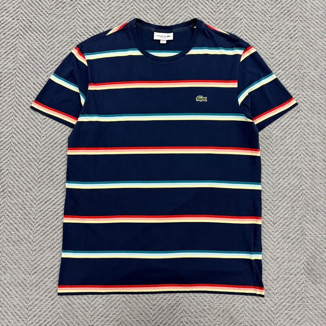 라코스테 단가라 로고 티셔츠 v3096 상품이미지1