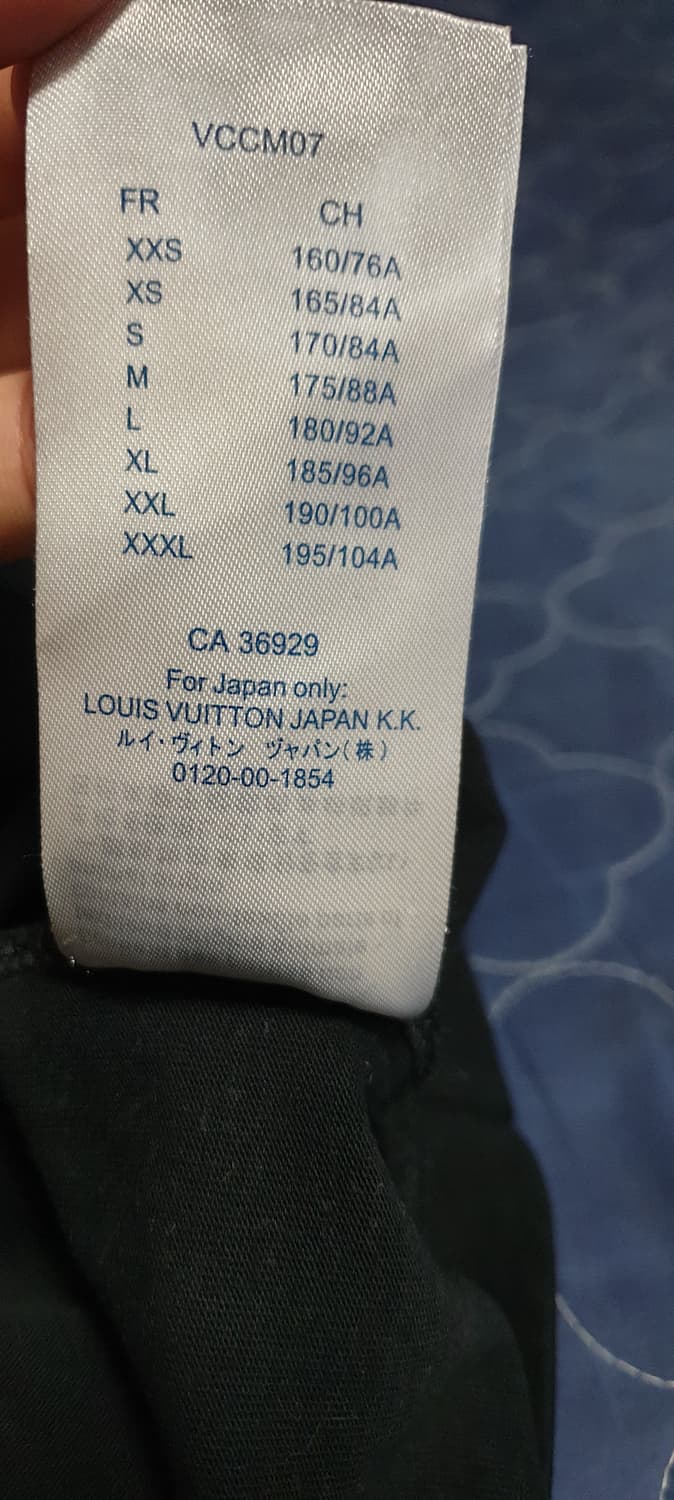 루이비통 자수 반팔티 블랙 (L) 상품이미지5