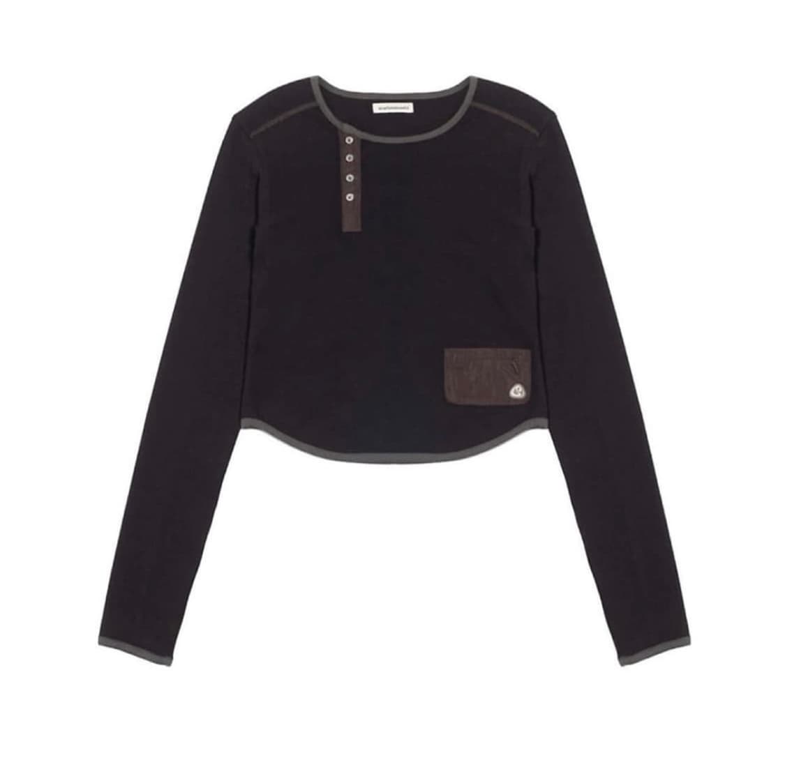 해린 착용 스마트어반유즈풀 현) 코이세이오 롱슬리브 블랙 상품이미지2