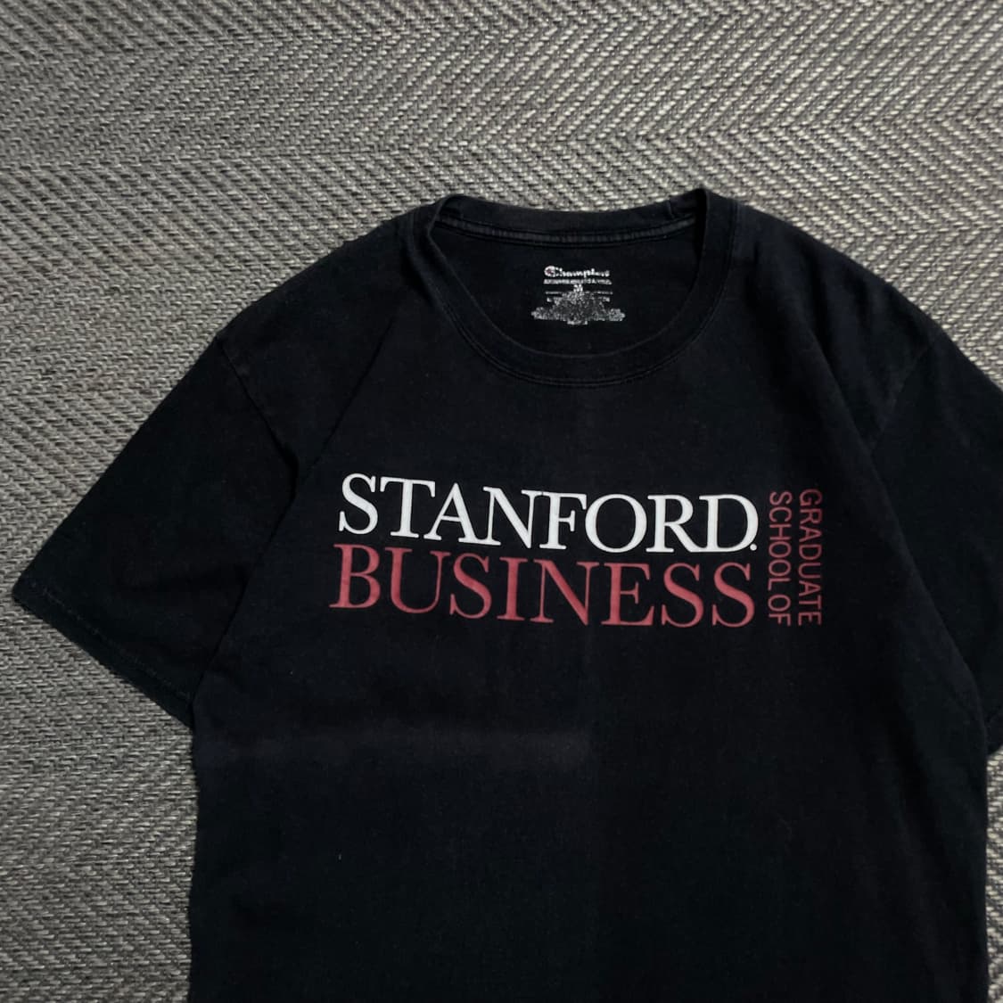 챔피온 스탠포드 빅로고 반팔 티셔츠 블랙y 5268 상품이미지4