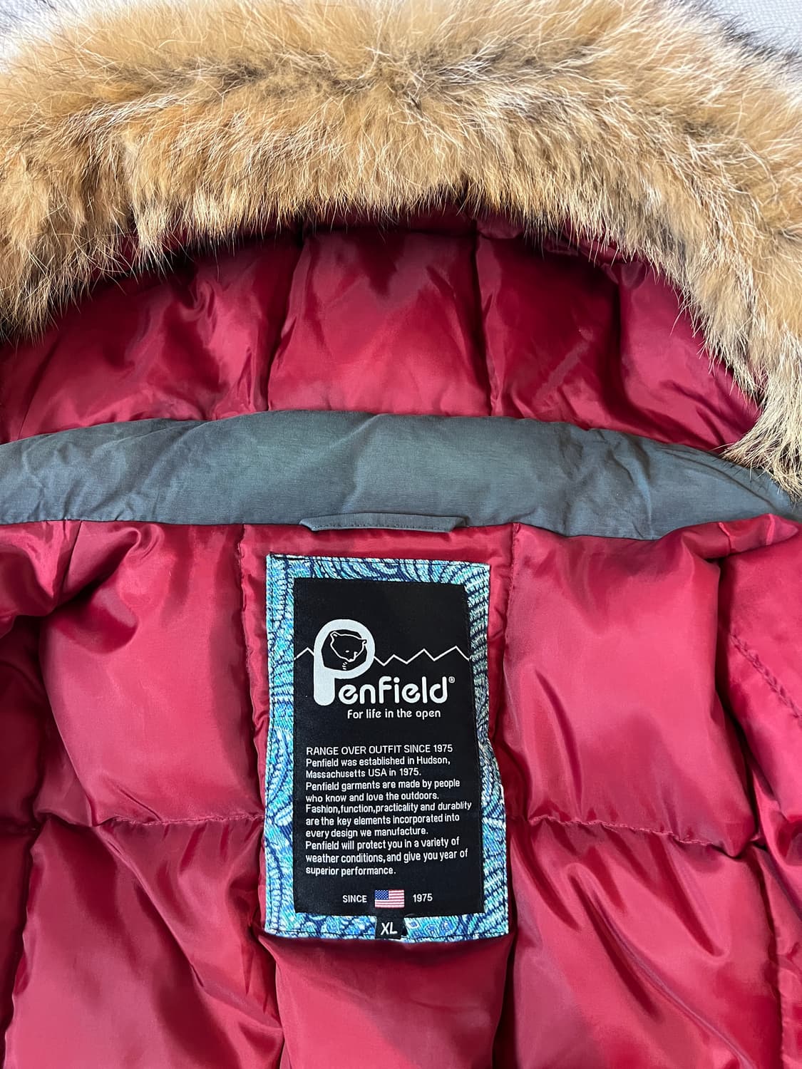 무료배송 - 펜필드 소닉 후삭 코요태 후드 다운 패딩 점퍼 XL 상품이미지4