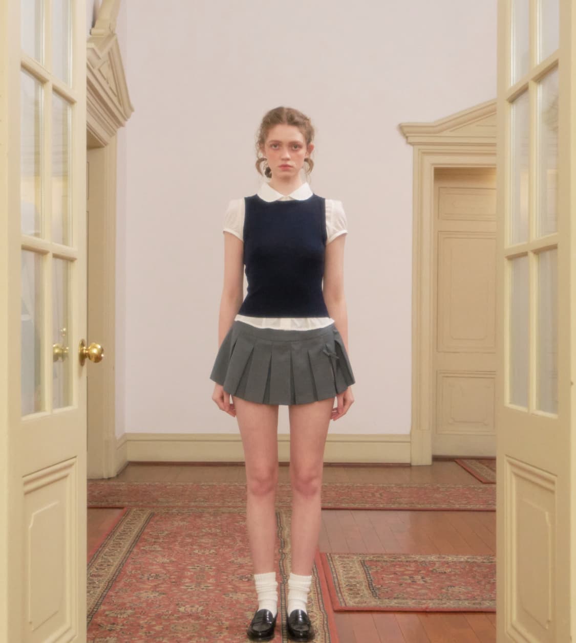 pehrt Two-way Knit Vest (Navy) 상품이미지1
