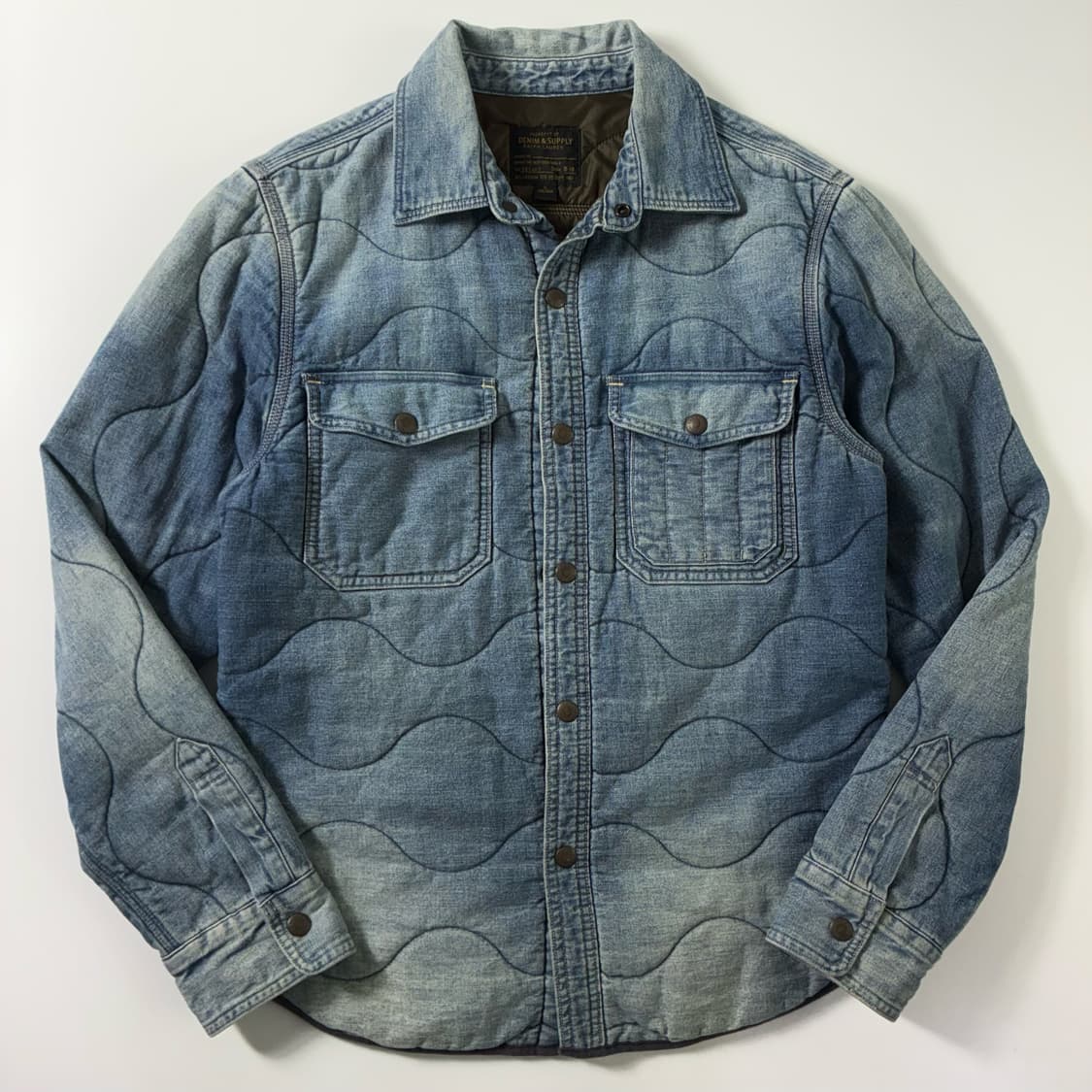 Polo  데님앤서플라이 포켓 데님 퀼팅 셔츠 자켓  상품이미지1