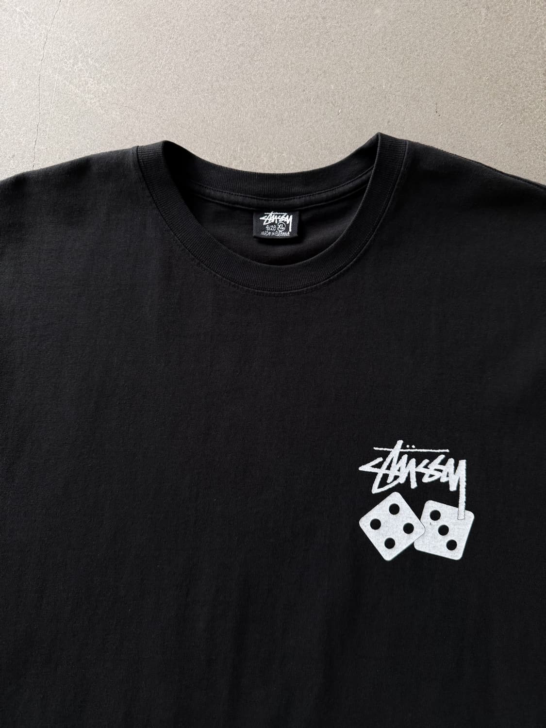 Stussy Dice Graphic Black Tee 상품이미지3