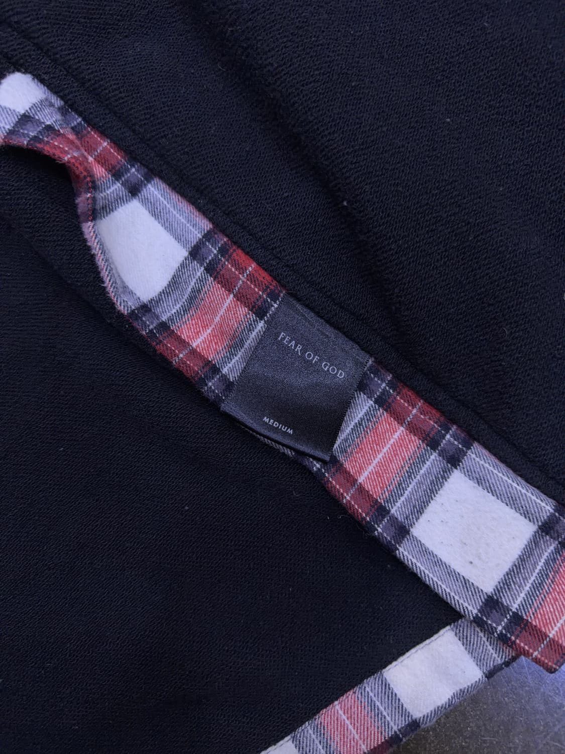 피어오브갓 3rd 체크 포켓 2way 후드집업 자켓 M 상품이미지9