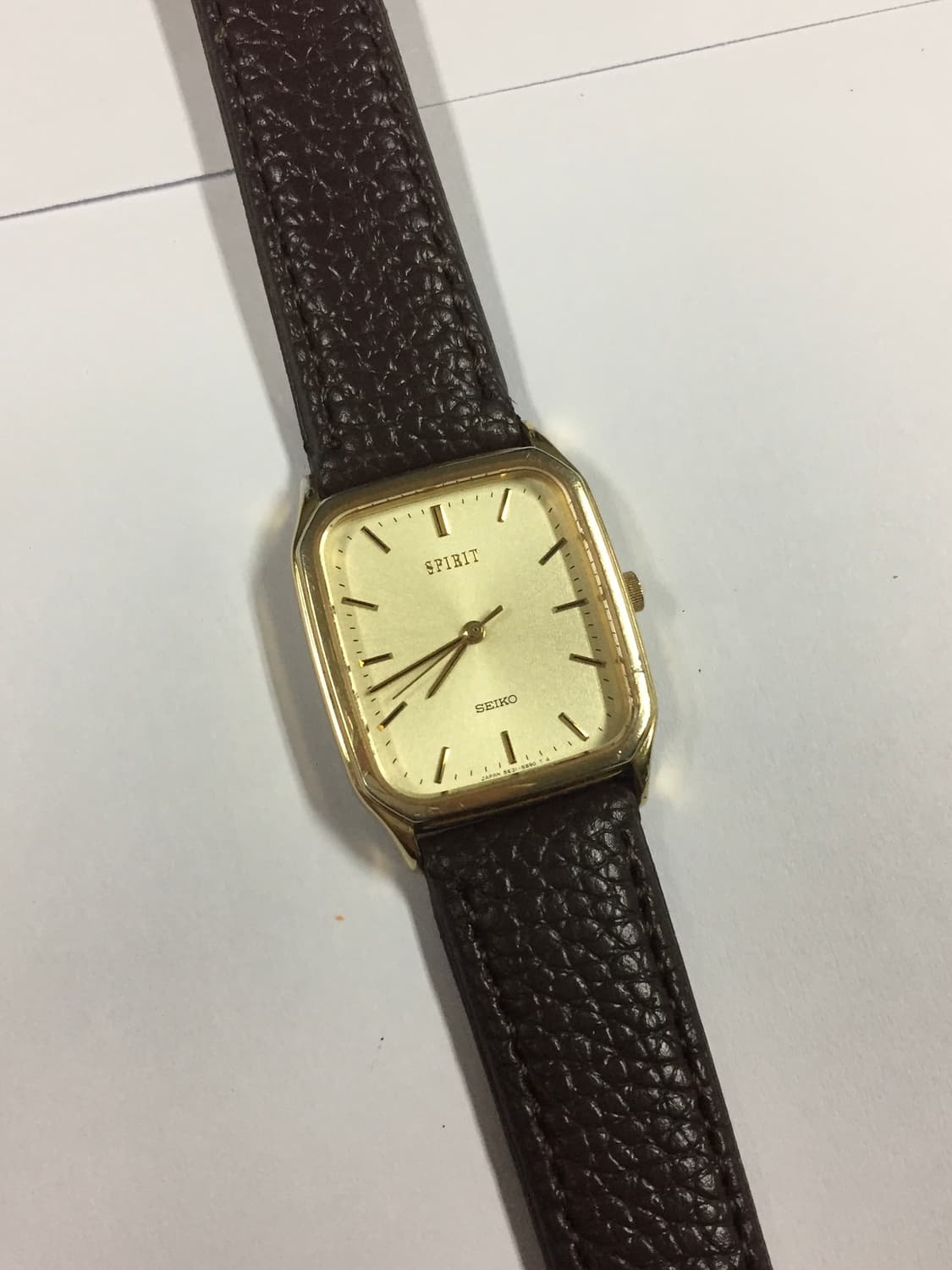 90s seiko spirit square quartz gold 상품이미지7