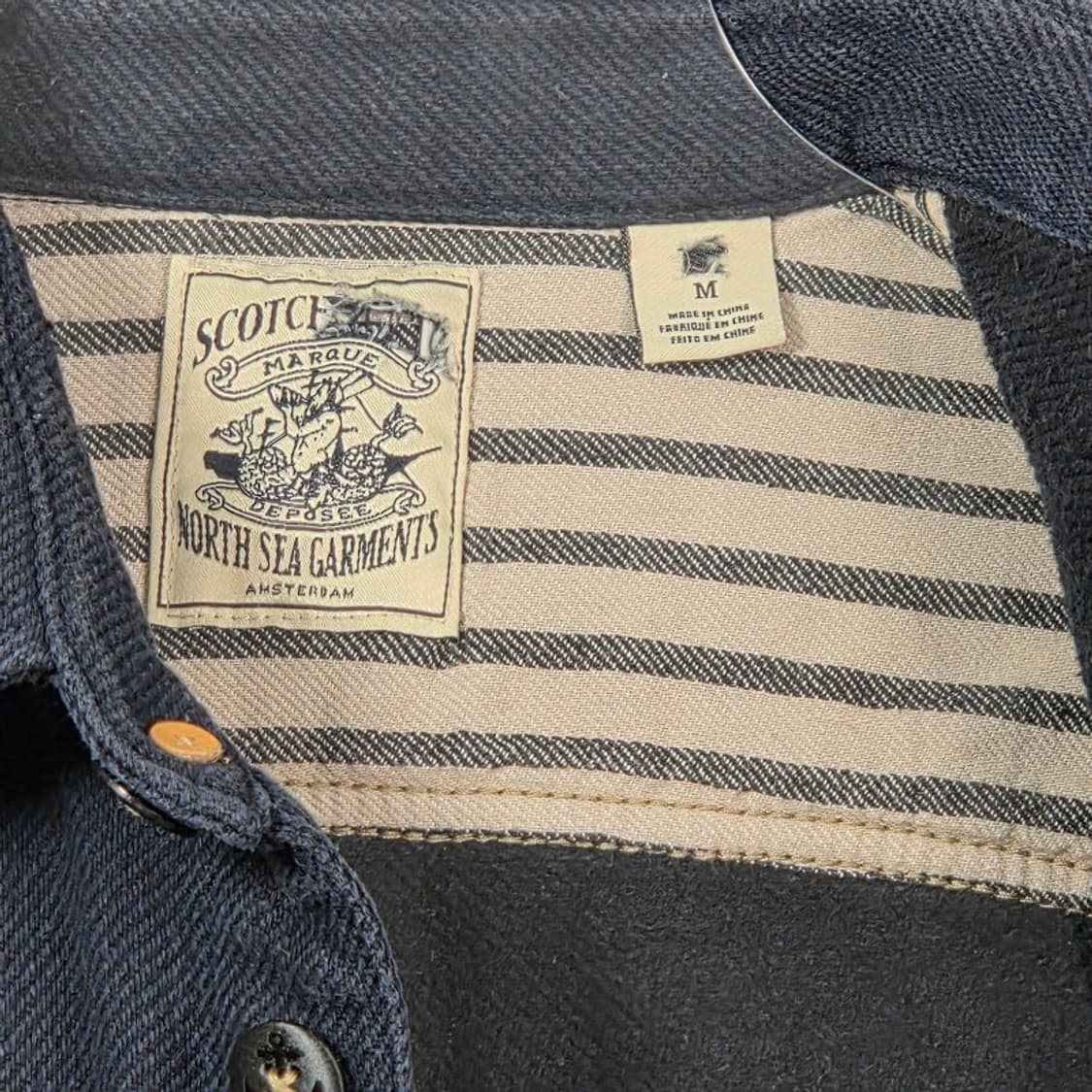 스카치앤소다 North Sea 인디고 울 블렌드 트러커 자켓 M 상품이미지8