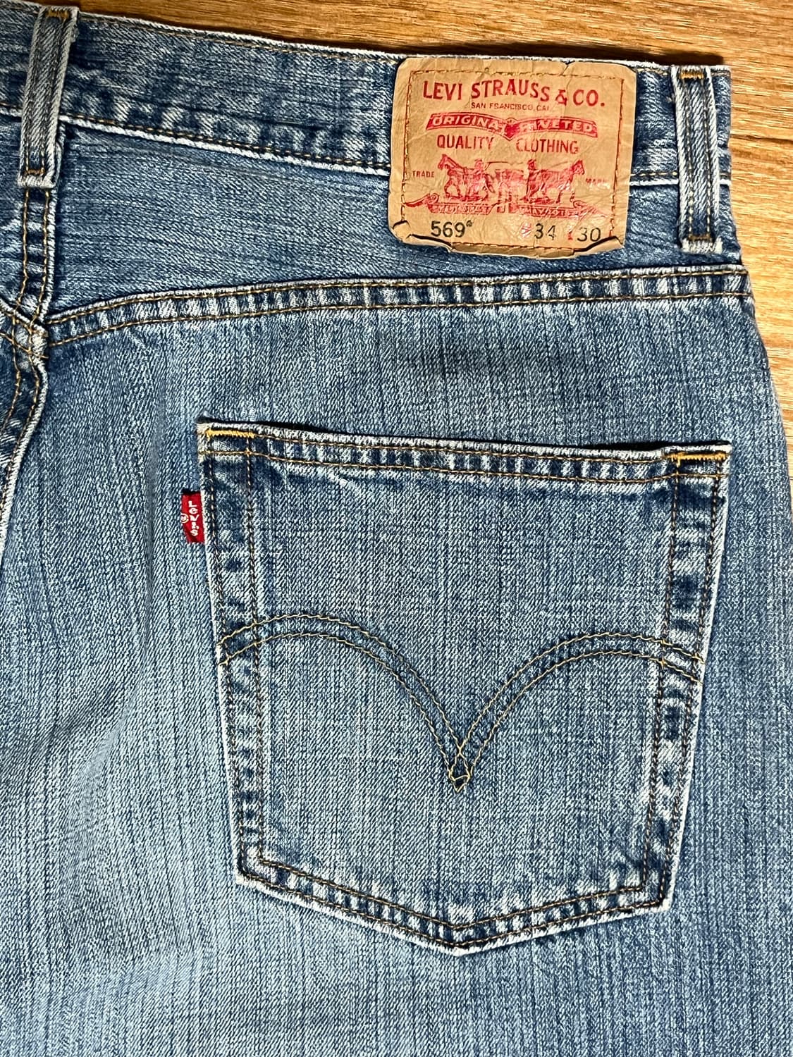 빈티지 리바이스 569 와이드데님 팬츠 34x30 상품이미지4