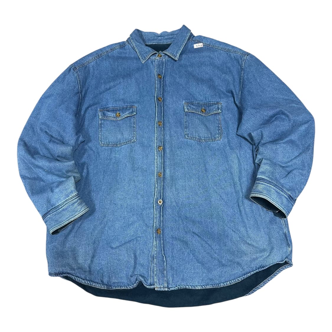 ✨ (바배) 마운틴클럽 오버핏 데님 기모 셔츠 자켓 상품이미지1