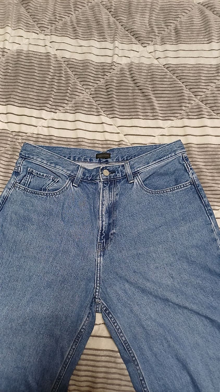 유니클로 와이드청바지 33인치 기장109 상품이미지4