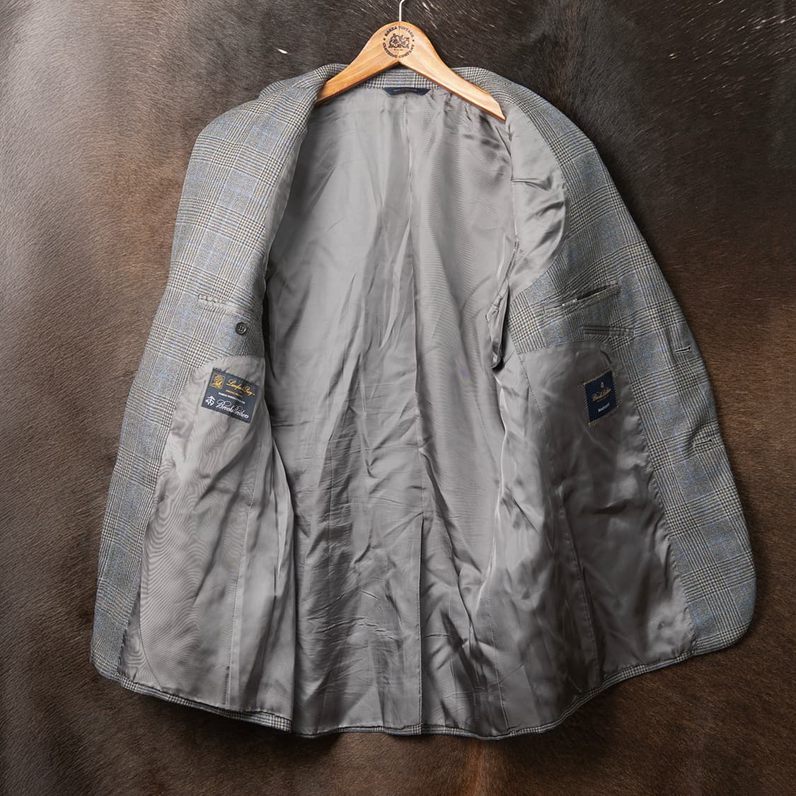 [44R] 브룩스브라더스 라나피치오 디 프라이 글렌체크 블레이져  상품이미지10