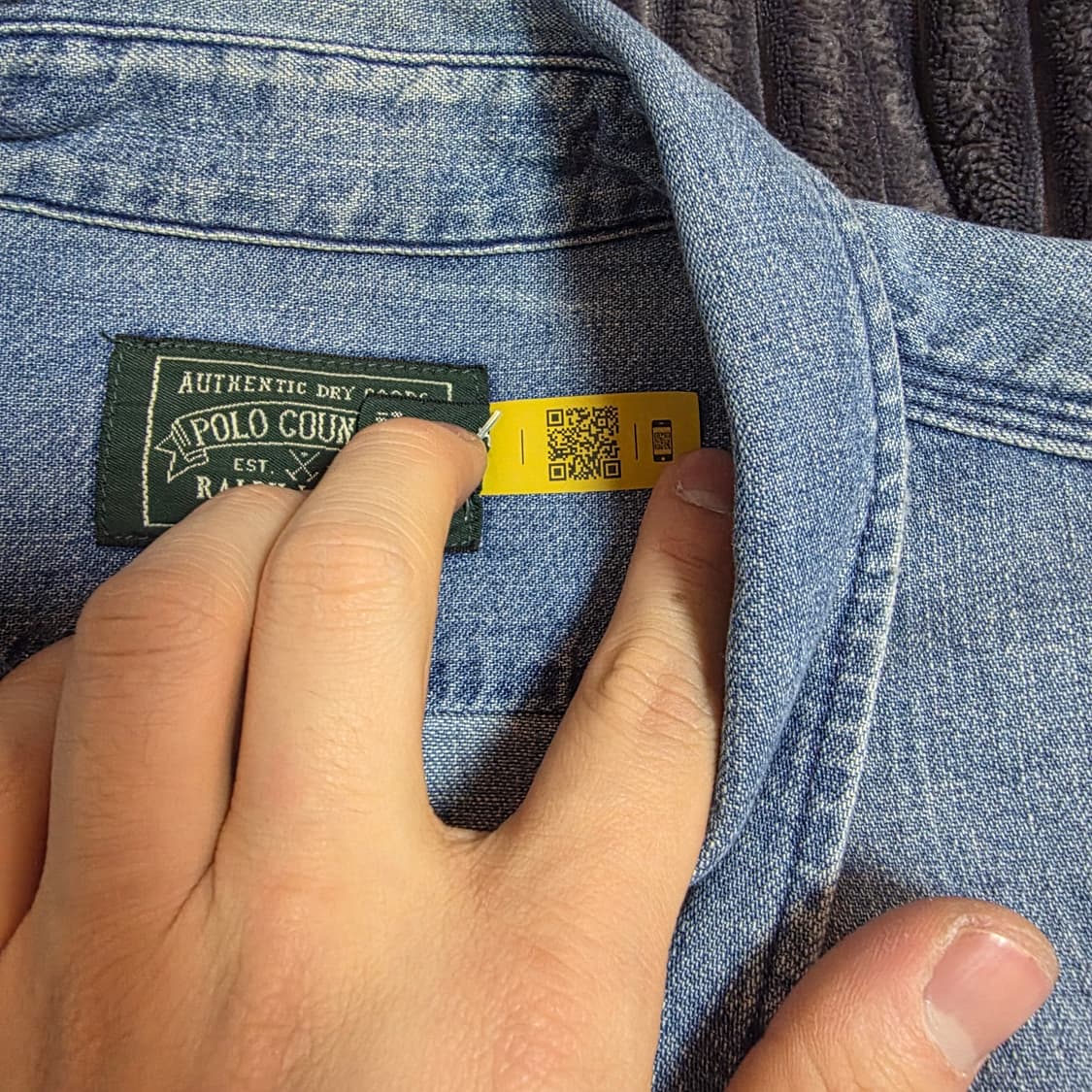 폴로 컨트리 데님 워크셔츠 L 상품이미지4